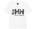 Dětské funkční UV tričko Helly Hansen K Tech Graphic krátký rukáv - white 4