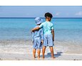 Dětské UV tričko Playshoes Shark turquoise - krátký rukáv 5 Chlapecké UV kraťasy Playshoes Shark - blue Dětský UV klobouk Playshoes Shark oboustranný - turquoise
