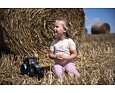 Dětské legíny Little Angel BIO Kvítka - sv. broskvová 5