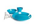 Jídelní sada pro 1 osobu GSI Outdoors Cascadian 1 Person Table set Set sky blue
