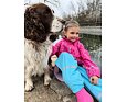 Dětské kalhoty do deště Playshoes s fleecem turquoise 6