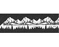Funkční čelenka dvouvrstvá Drexiss s fleecem Follow the mountains - zateplená 2