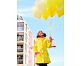 Dívčí nepromokavý kabát Huppa Janelle parka yellow 40g 2