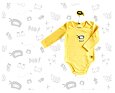 Dětské body The Sikls Ninja černá/žlutá - set 2 ks 5