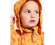 Dětská nepromokavá bunda Didriksons Norma doodle papaya orange - ROSTOUCÍ 6