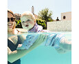 Dětské plavky/kostýmek Splash About Happy Nappy 3/4 rukáv Lilac Spring 5