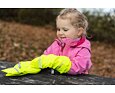 Dětské zateplené rukavice do deště Playshoes neonově žluté