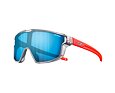 Dětské sluneční brýle Julbo Fury Mini SP3 CF 4-8 let shiny translucent gray/matt fluorescent orange