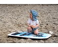 Dětská UV kšiltovka Playshoes Flowers - petrol 3 Dětské barefoot boty do vody Playshoes Flowers - petrol
