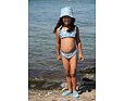 Dětské barefoot boty do vody Playshoes Flowers - petrol 4 Dětský UV klobouk Playshoes Flowers oboustranný - petrol Dívčí plavky s UV dvojdílné Playshoes Flowers - petrol