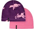 Dětská fleecová čepice Didriksons Monte beanie sweet pink 2 pack