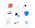 Set amuletů Coqui Amuletz Universe explorer