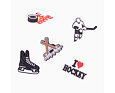 Set amuletů Coqui Amuletz  I love hockey
