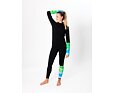 Dámské sportovní legíny Drexiss Shapes green blue 2