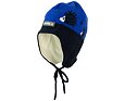 Dětská pletená čepice Huppa Karro 1 blue/navy