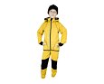 Dětské softshellové kalhoty Fantom s dvojitými černými koleny okrové - letní softshell 5