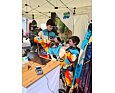 Dětské softshellové kalhoty Wamu Mountain bike - světlé 5