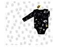 Dětské body The Sikls Ninja černá/žlutá - set 2 ks 6