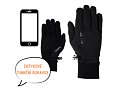 Softshellové rukavice Ziener Idaho WS Gtx touch black - prstové