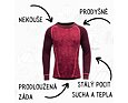 Dětské merino tričko Devold Duo active beetroot s dlouhým rukávem 10