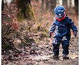 Dětská softshellová kombinéza Wamu s fleecem Lišky - tm. modrá 2