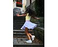 Juniorská kolová sukně Little Angel Louka - sv. fialová 2