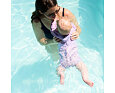 Dětské plavky/kostýmek Splash About Happy Nappy 3/4 rukáv Lilac Spring 6