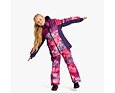 Juniorské lyžařské kalhoty Huppa Greta fuchsia pattern 4