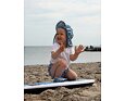 Dětská UV kšiltovka Playshoes Flowers - petrol 4 Dětské barefoot boty do vody Playshoes Flowers - petrol