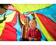 Motorický padák s míčky BS Toys Parachute 5