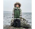 Dětská zimní kombinéza Didriksons Bjärven kds cover 4 light moss - ROSTOUCÍ 20