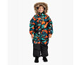 Dětská zimní kombinéza Huppa Wille 2 bright orange pattern / dark gray