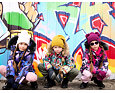 Dívčí zimní kabát Huppa Vivian 2 parka blue pattern 13