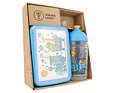 SET ZDRAVÁ LAHEV A ZDRAVÁ SVÁČA svačinový box a lahev 0,5l Vláček se zvířátky 5