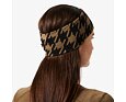 Funkční čelenka s merinem Helly Hansen Lifa merino headband - sepia houndstooth aop 4