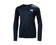Dětské funkční UV tričko Helly Hansen Jr Tech LS Crew dlouhý rukáv - navy 4