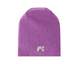 Dětská čepice Name It Moppy beanie s reflexním logem - iris orchid