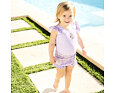Dětské plavky/kostýmek Splash About Happy Nappy s volánky Lilac Spring Frills 2
