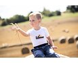 Dětské UV tričko Little Angel Outlast® KR tenké Loď - bílé 3