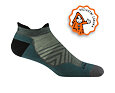Kotníkové funkční ponožky s merinem Darn Tough Run Ultra-Lightweight With Cushion - teal