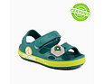 Dětské sandály Coqui Yogi jungle green / citrus + amulet astronaut