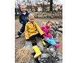 Dětské kalhoty do deště Playshoes s fleecem turquoise 7