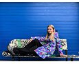 Dívčí zateplený kabát Huppa Janelle lilac pattern 8