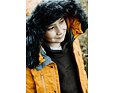 Juniorská zimní bunda Huppa David parka autumn gold 7