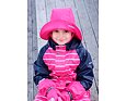 Dětský klobouk do deště Huppa Aini s fleecem fuchsia 4