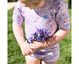 Dětské neoprénové UV body s krátkým rukávem Splash About Lilac Spring 4