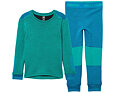 Dětské termoprádlo Helly Hansen K Lifa Merino set - green 3