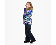 Dětská zimní bunda Huppa Alondra s kožíškem blue pattern 2
