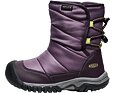 Dětské zimní boty Keen Puffrider WP sněhule - black plum/daiquiri green 8