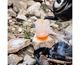 Průhledný kelímek s víčkem Light my fire Tumbler with snap lid short transparent 250 ml